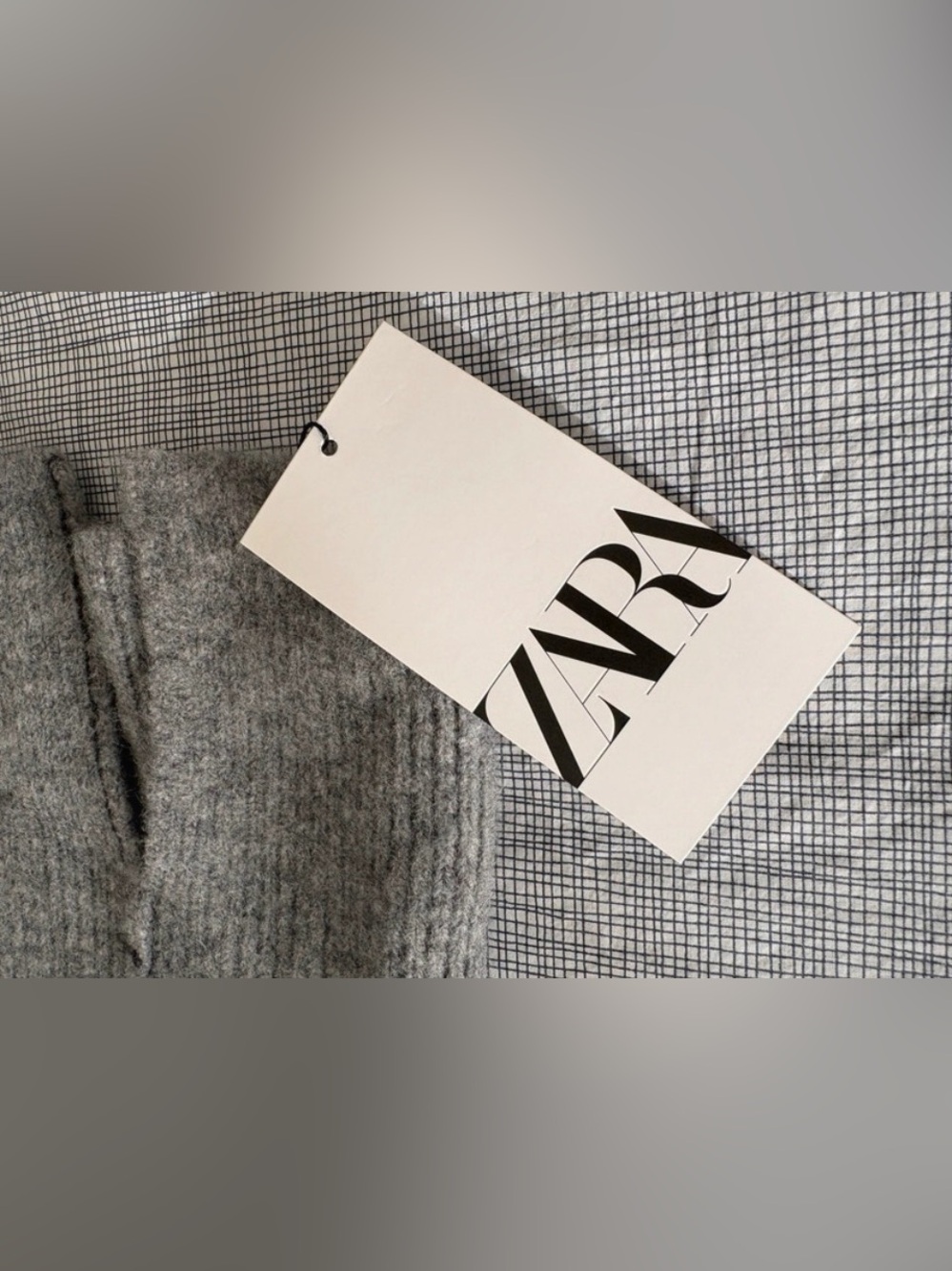 NWT Zara Gray Knit Mock Turtleneck Sweater Sleeve M- Code 1361 - Picture 4 of 13